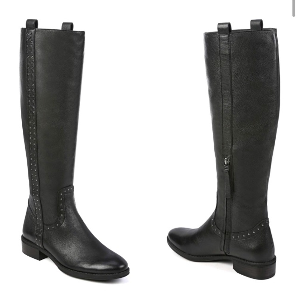 Sam Edelman tall leather black boots